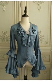 Faeries Daffodil The Star Chapel V Neck Blouse(Reservation/4 Colours/Full Payment Without Shipping)